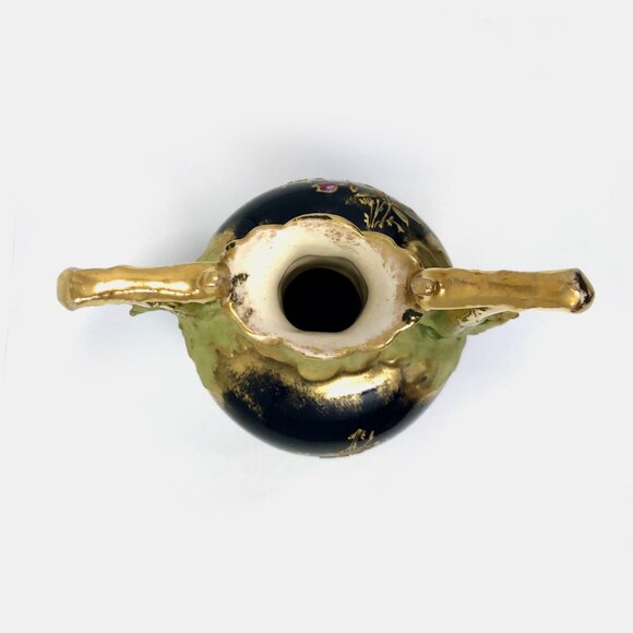 Antique Hand Painted Austrian Vase - Picture 6 of 11